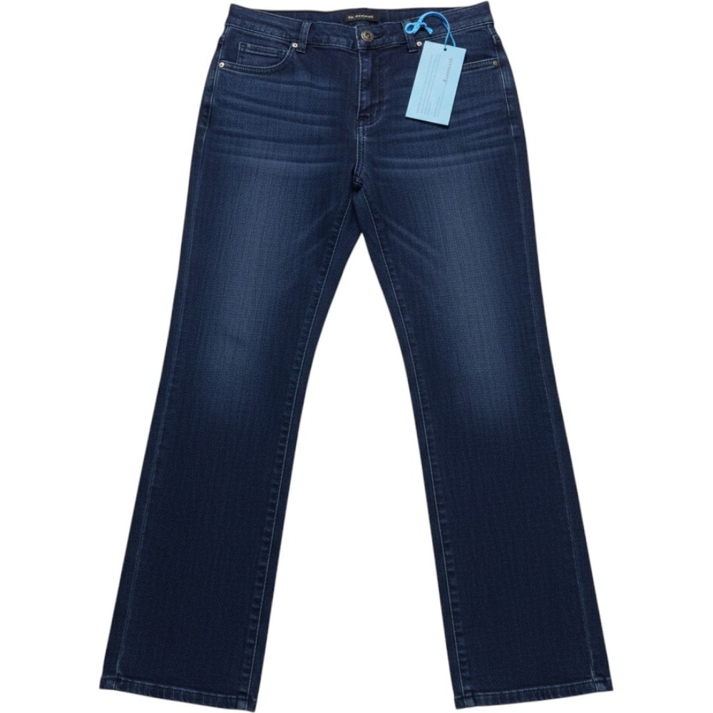 Women’s Dark Blue Straight-Leg Jeans Size 12
